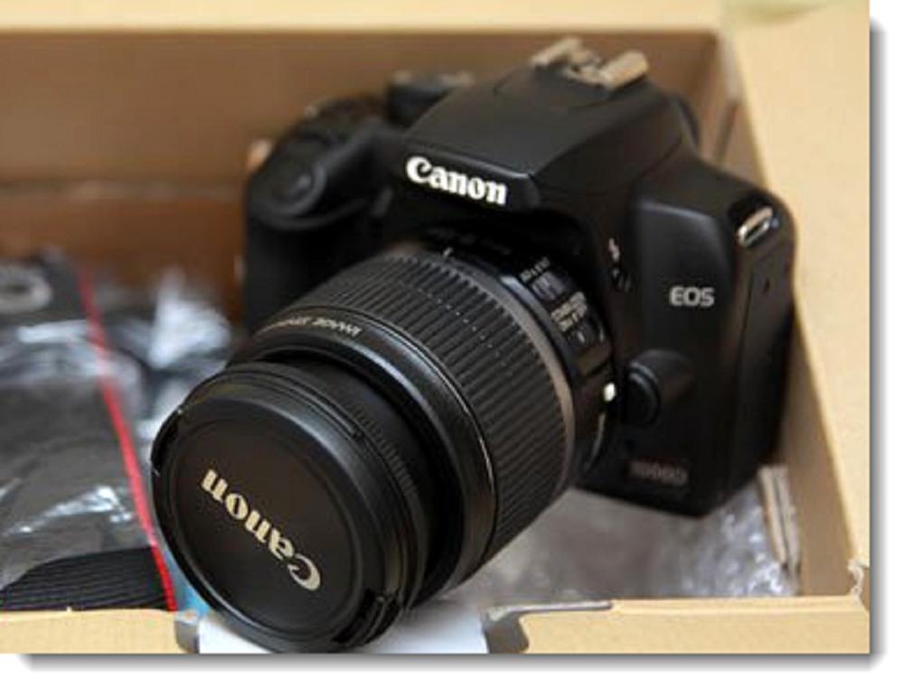 Canon EOS 4000D DSLR Camera and EF-S 18-55 mm f/3.5-5.6 III Lens - Black
