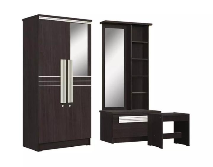 Graver Furniture Lemari Pakaian dan Meja Rias - Paket Hemat