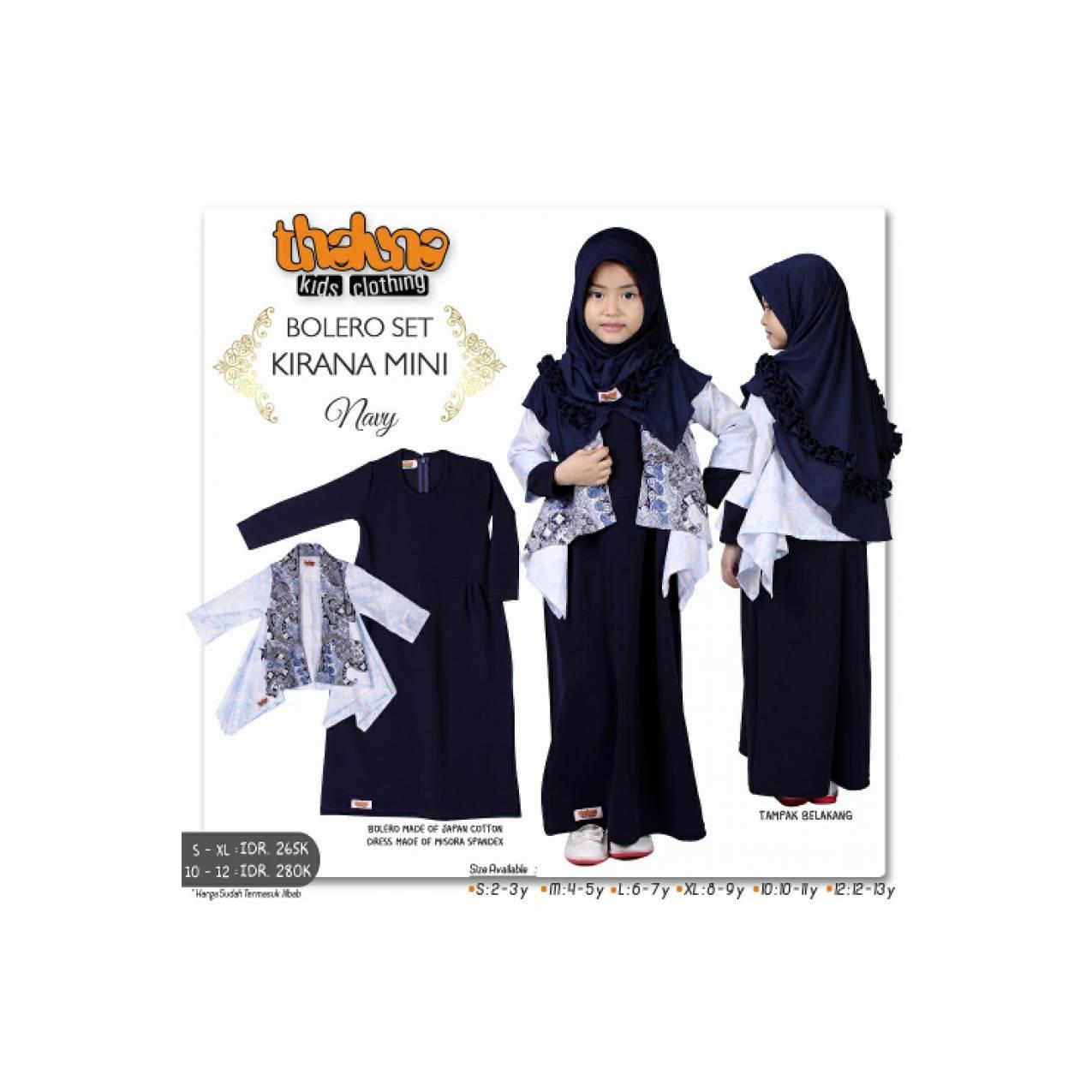 Thaluna Kids Gamis Bolero Kirana Mini