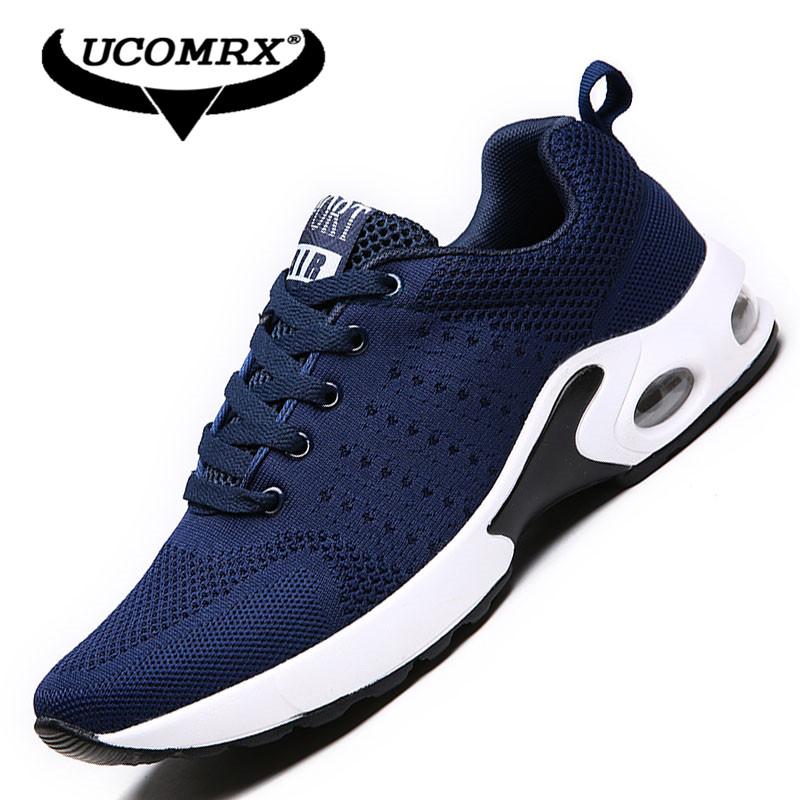 Ucom Tenun Klasik Sepatu Lari Udara Bernapas Sepatu Kasual Pria Sepatu Olahraga Luar Ruangan Kaus Kaki