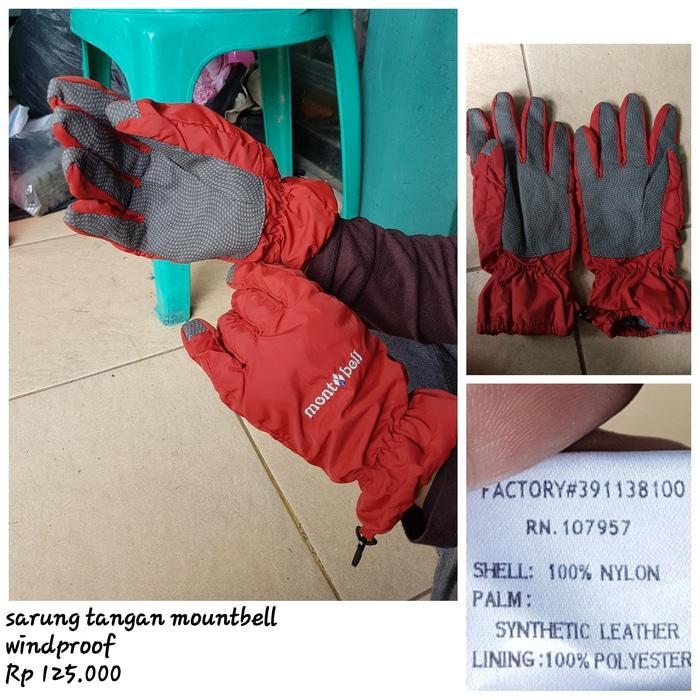 Hot Item!! Gloves Sarung Tangan Montbell Not Rei Eiger Consina Patagonia Salomon - ready stock