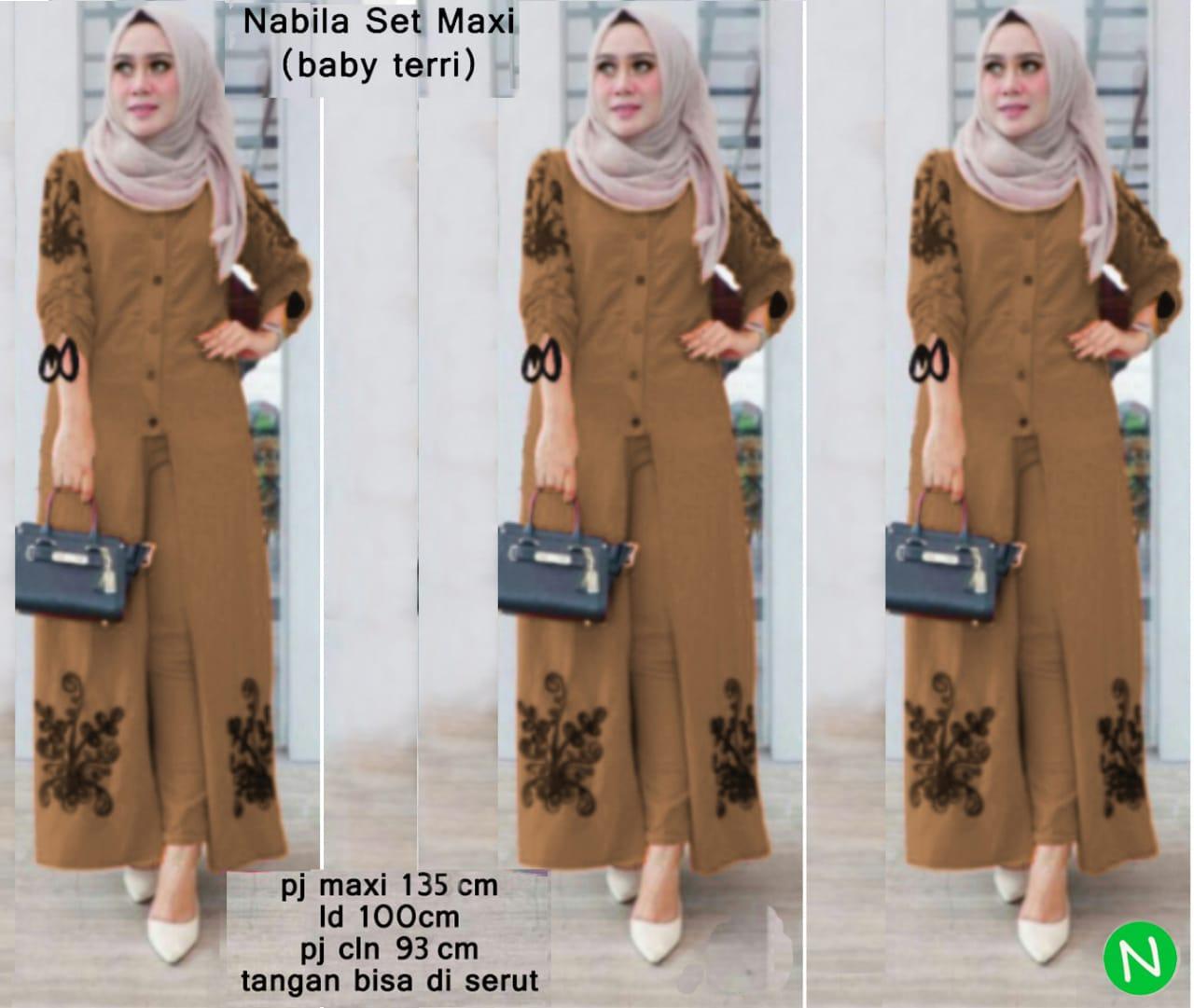 Stellashoppie 75173 PROMO Stelan MAXI NABILA / TERMURAH (MAXI + CELANA) / Stelan Muslim / Maxi Dress / Dress Muslim Terbaru / Gamis Murah / Baju Muslim Stellashoppie 75173 PROMO Stelan MAXI NABILA / TERMURAH (MAXI + CELANA) / Stelan Muslim / Maxi Dress / Dress Muslim Terbaru / Gamis Murah / Baju Muslim