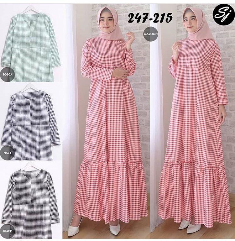 Fitia Gamis Motif Kotak