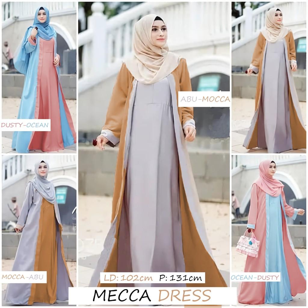 Jual Gamis Mecca Murah Garansi Dan Berkualitas Id Store Labelledesign Elsa Plain Maxy Black Update Rp