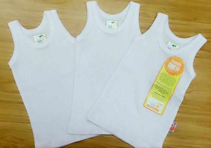 VELVET Kaos dalam/singlet baby 100% katun halus size 5 (4-5 thn)