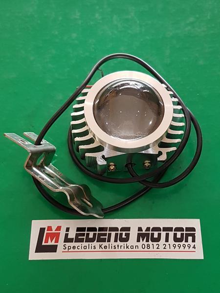 Lampu Sorot Tembak Led Lensa Cembung Silver Mini NEW