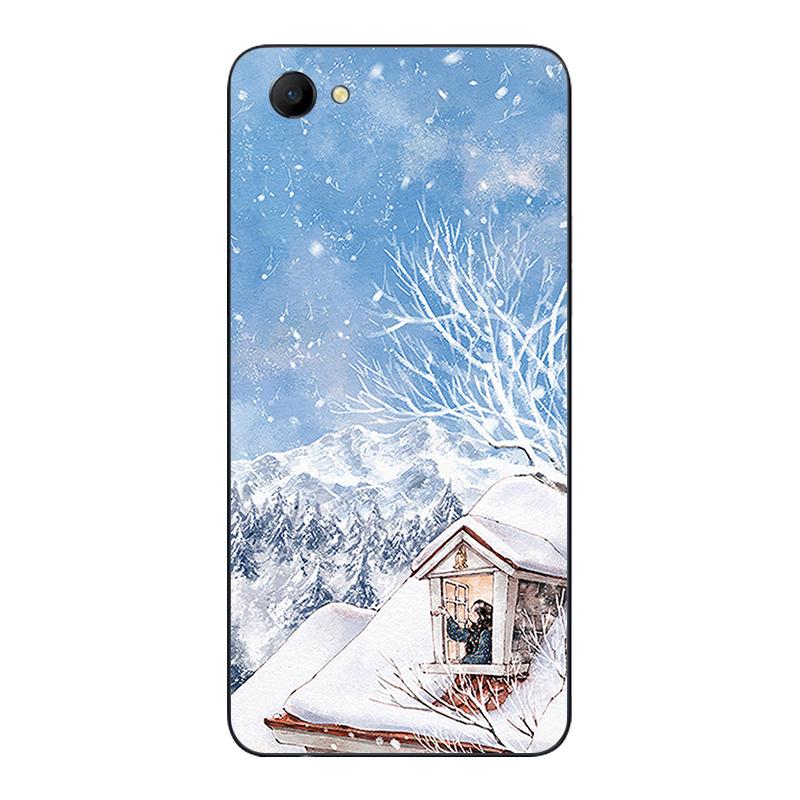 Cantik Casing HP Oppoa3 Casing Lunak Sederhana Yang Dilukis dengan Tangan Anak Perempuan Trendi