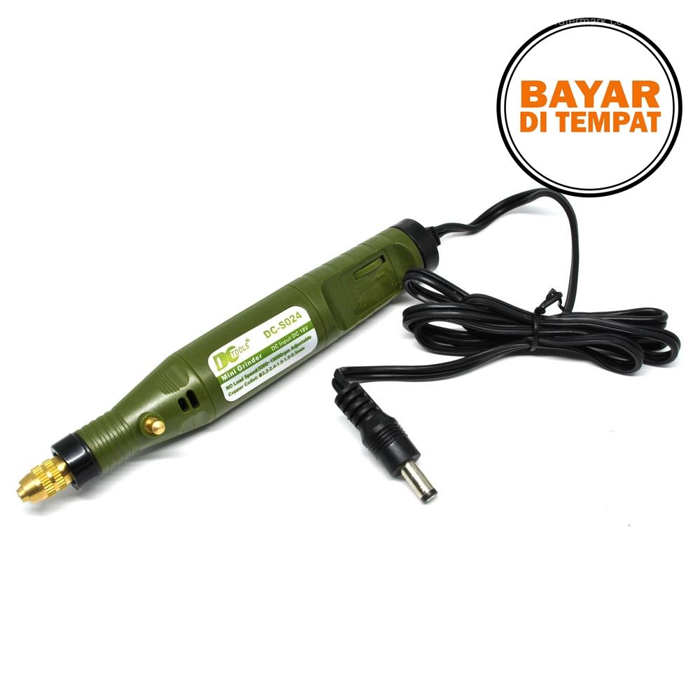 Rimas Mini Grinder Sets Pen Electric Mill Grindstone 18000RPM - S024-18V / Bor Listrik - army Green / Hijau - Bor Portable Mudh di Bawa Berkualitas