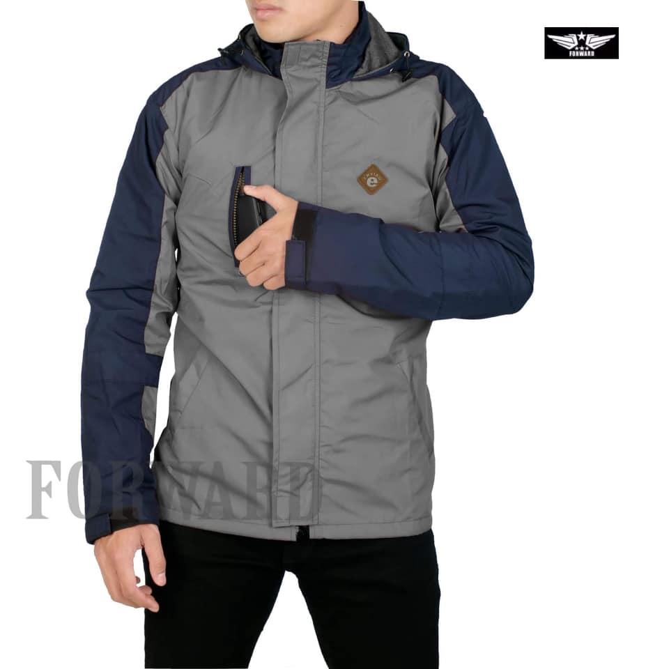 Jaket gunung pria windbreaker bolak balik-x urban