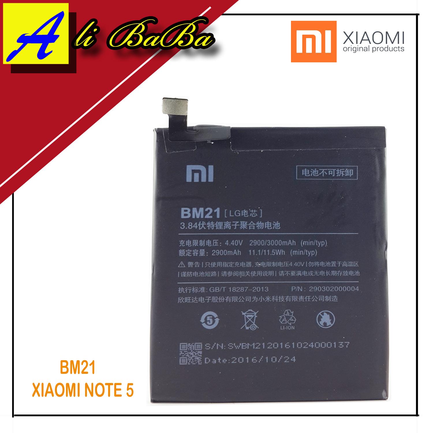 Baterai Handphone Xiaomi BM21 BM-21 Xiaomi Note 5 Battery Original