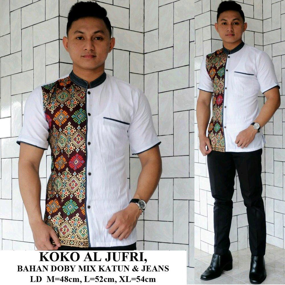 Koko aljufri - koko - koko batik - baju koko - batik - batik pria - batik kantor - seragam batik di lapak Batik Gaul Pekalongan nur_janah2611