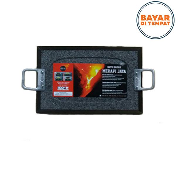 Panggangan Batu Bakar Lava Merapi / Alat Pemanggang Daging Ukuran 20 x 30 cm