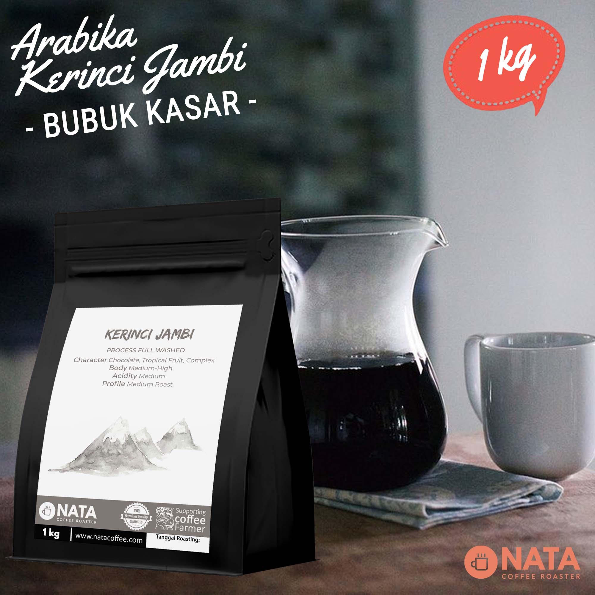 Nata Kopi Kerinci Jambi Arabika Biji dan Bubuk 1kg - BUBUK KASAR