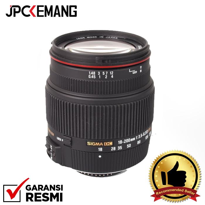Sigma for Nikon 18-200mm f/3.5-6.3 II DC OS HSM jpckemang GARANSI RESMI