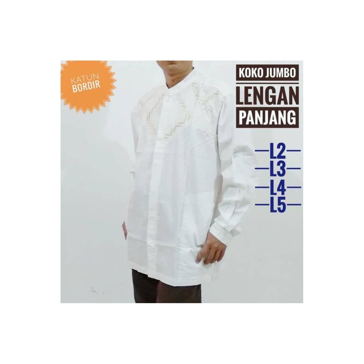 Best Baju Koko Albatar JUMBO XXL - XXXXXL Lengan Panjang Katun Tebal