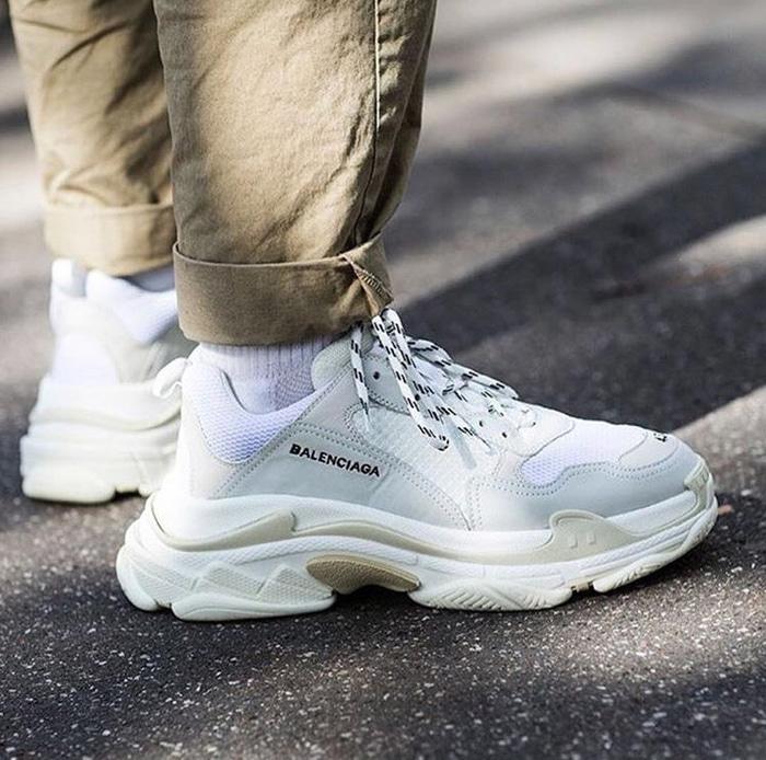 Murah - Balenciaga Triple S All White Premium OR
