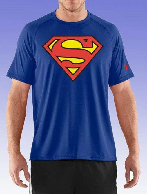 T-Shirt Kaos Superman Justice League Under Armour - Unisex