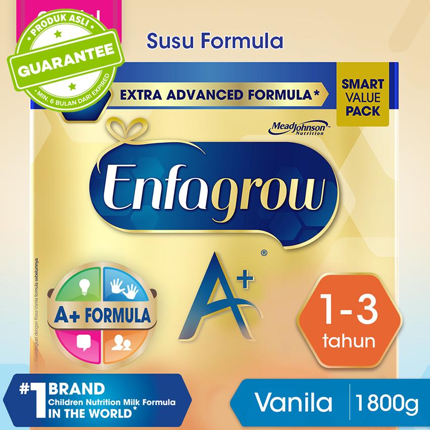 Enfagrow A+ 3 Susu Formula Pertumbuhan Batita - Vanila - 1800g