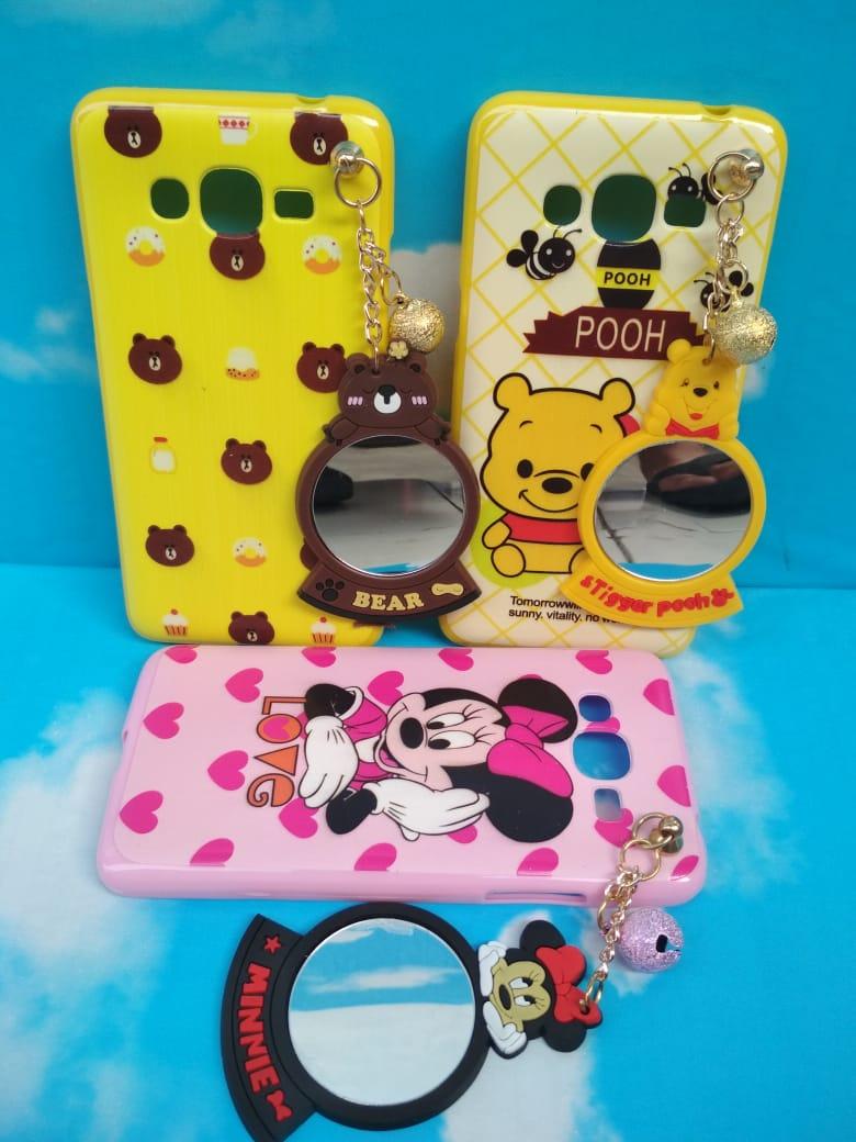 Case/Softcase Karakter Motif Cantik Cewek + Plus Gantungan Lonceng Cermin For Samsung Galaxy J2 Prime / Grand Prime ? G530 - ( RANDOM ) 0403NU