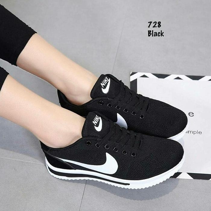 SEPATU KETS NIKE RD109 HITAM & ABU / Sepatu casual murah / sepatu sneakers terbaik / Sepatu Slip On / SEPATU KETS / Fashion Wanita / sepatu terbaru