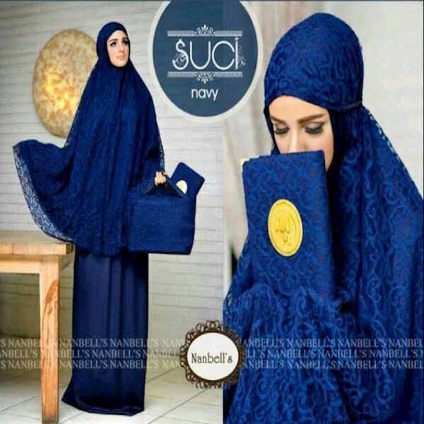 Mukenah Suci 2Warna Fit L+