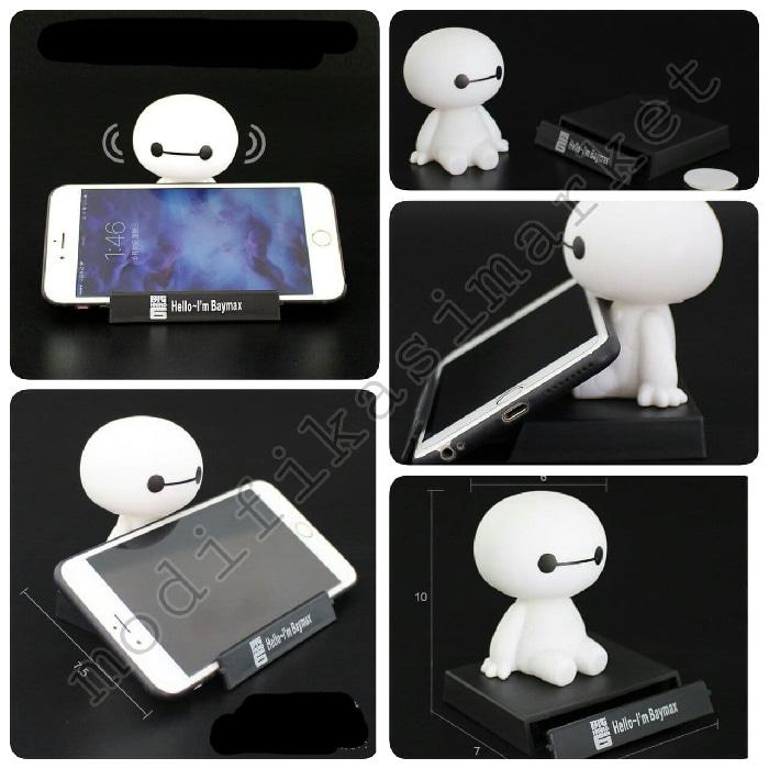 aksesoris boneka per dashboard mobil lucu / kepala goyang BAYMAX lucu