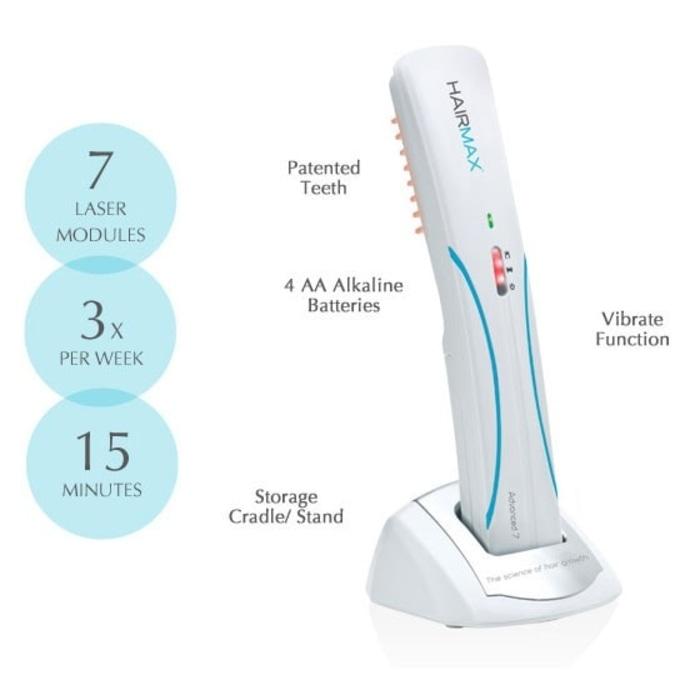 Sisir Laser HairMax Laser Comb Advanced 7 untuk Terapi Kebotakan