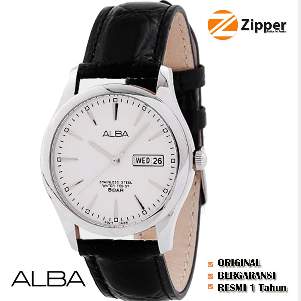 Alba Prestige Analog Jam Tangan Pria Alba - Tali Kulit - AXND63X1