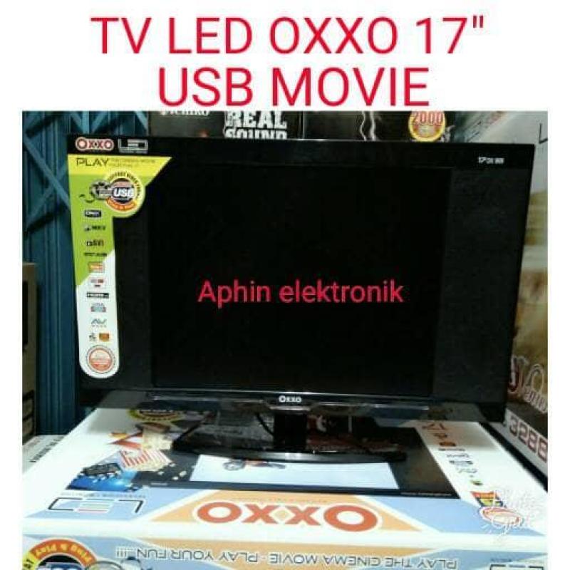 TV LED OXXO 17 DILENGKAPI USB MOVIE