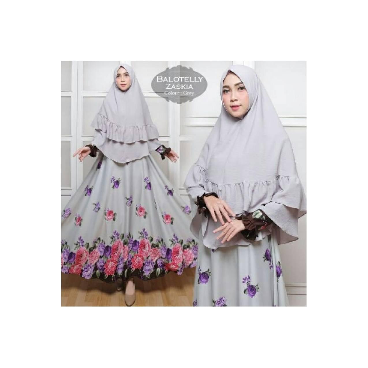 Baju gamis/Busana muslim/Maxi/dress Syar'i Balotelly Zaskia