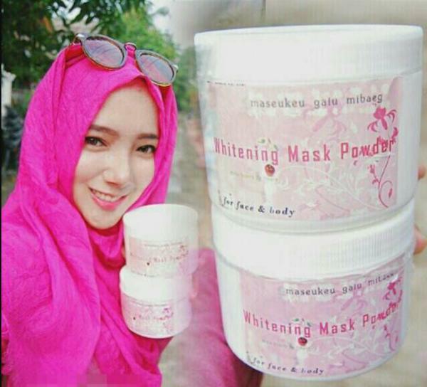 Whitening Mask Powder (WMP) 100% ASLI Original Korea - WMP Masker Korea - Masker Korea WMP Whitening Mask Powder - Masker Bubuk Korea Original - Masker Pemutih Kulit Tercepat - Lulur Pemutih Badan