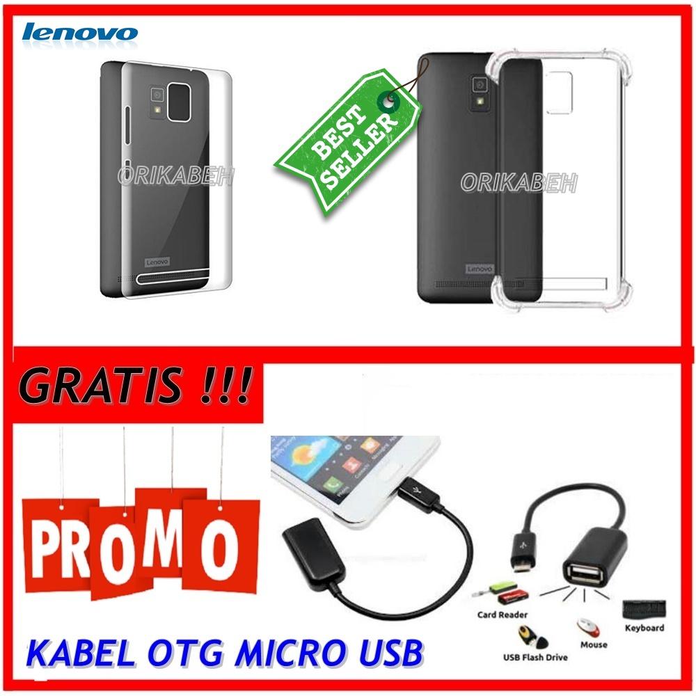 Back Case Soft Jacket / Anti Crack Lenovo A6600 - Bahan Lebih Bagus + Gratis Kabel Otg Micro Usb ( orikabeh )
