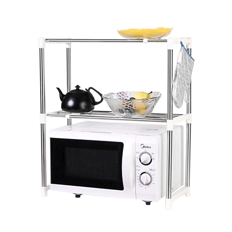 Microwave Oven Stainless Steel Storage Rack - Rak Penyimpanan Dapur