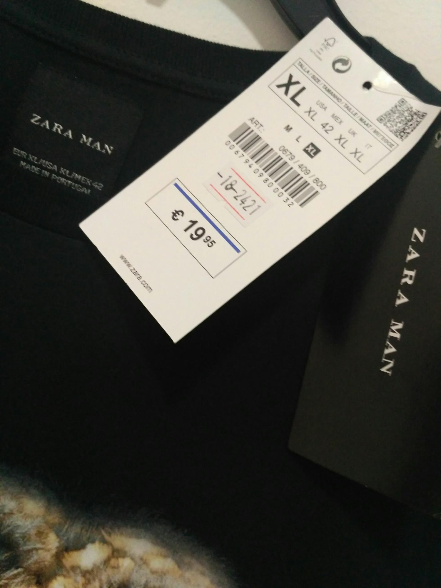 Kaos pria Zara man bird promosi