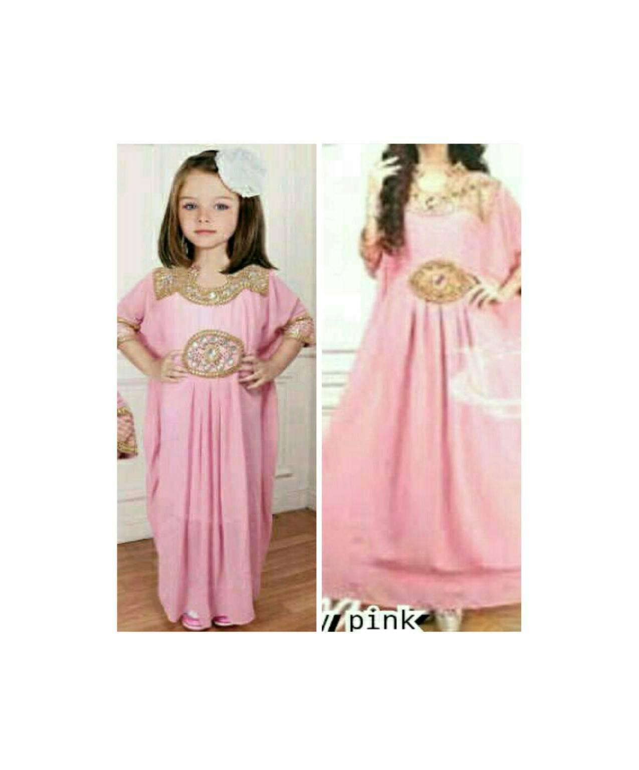 NEW kaftan satin couple ibu dan anak payet moura Promo