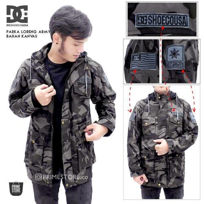 Best Top Seller!! JAKET PARKA LORENG ARMY / PARKA ARMY DC / JAKET PARKA DC - ready stock