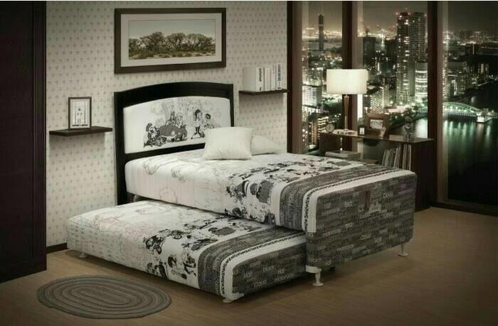 Central Kasur Springbed 2 in 1 Gold / Big Mama - Full Set Sabrina - 90x200 Khusus Jabodetabek