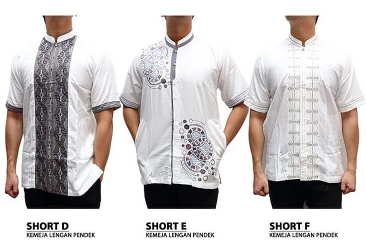 Pakaian Koko Putih Short E Pakaian Koko Lengan Pendek Pakaian Koko Pria Dewasa Baju Muslim Pendek Baju Muslim Putih Baju Muslim Tangan Pendek