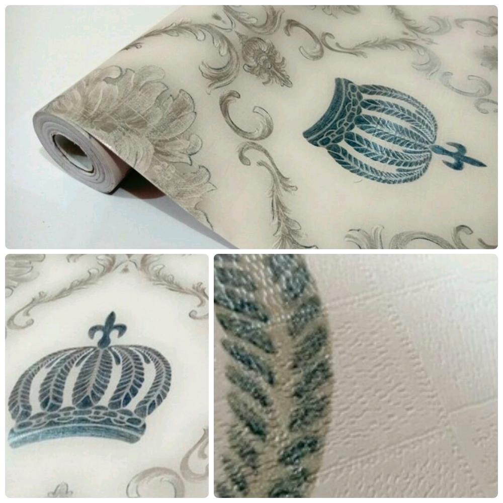 Wallpaper Sticker Dinding Batik Mahkota Modern 10m x 45cm