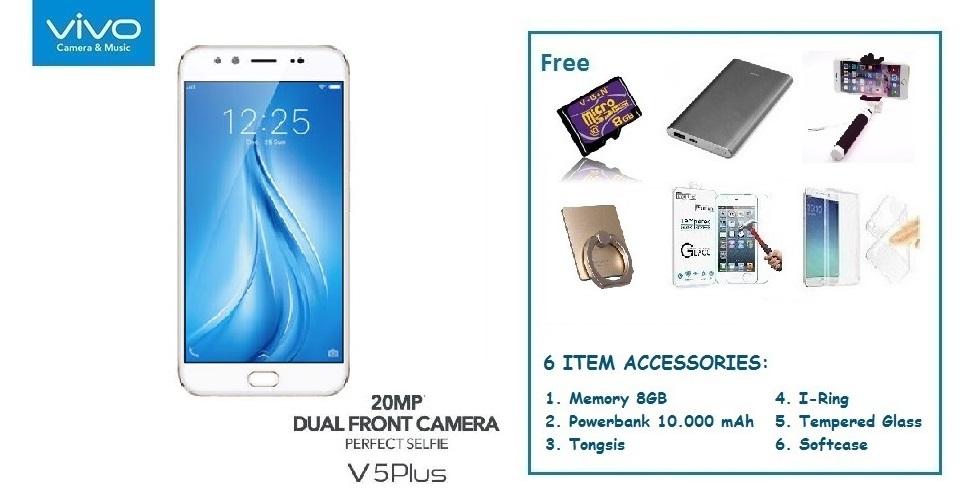 VIVO V5 Plus [4/64GB] + 6 Item Accessories 