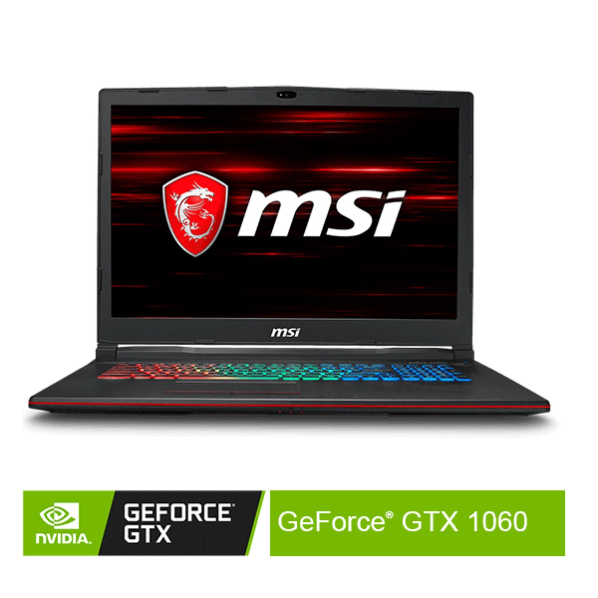Nvidia GeForce Official Store - MSI GP73 8RE - i7-8750HQ_1TB/256GB-SSD_8GB_GTX1060-6GB_Win10Home LAPTOP GAMING