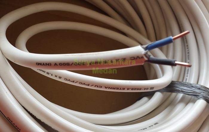 Hemat 10%!! Kabel Tunggal Kawat Nym 2X1.5 Eterna - Harga Per Meter - ready stock