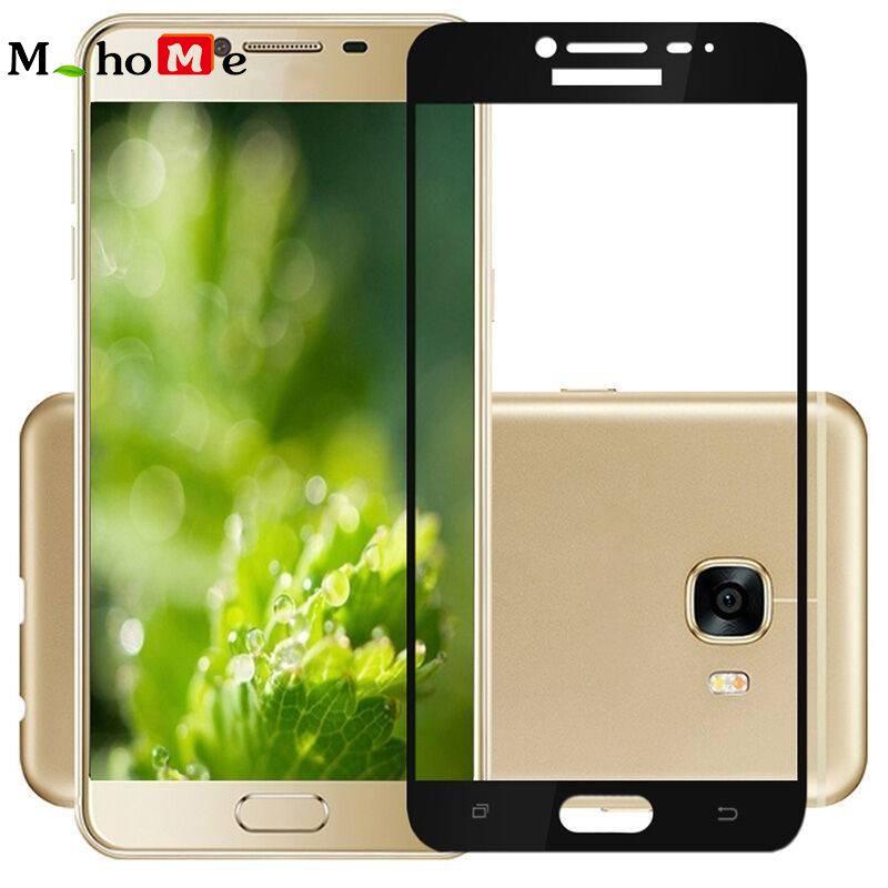 M_home Ultra Tipis Kaca Antigores Sutra Cetak Pelindung Layar Cover untuk Samsung Galaxy C9 Pro