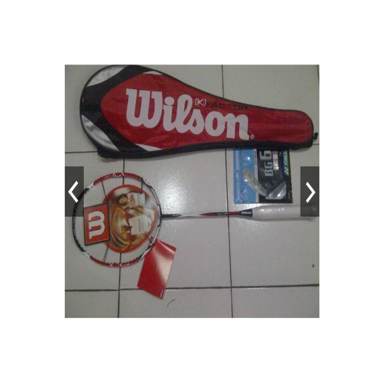 Raket badminton Wilson kfaktor merah limited edition
