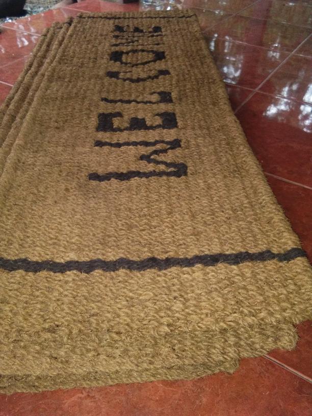 Keset sabut kelapa WELCOME, SUPER, ukuran 150*50*3 cm. - Z9gx6c