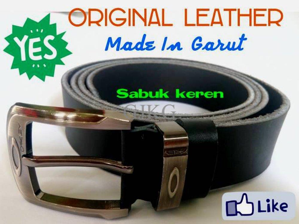 Sabuk/Ikat pinggang Pria keren Kulit sapi asli Garut Murah IPK-03 di lapak Grosir Jaket Kulit Garut grosirjaketkulitgarut