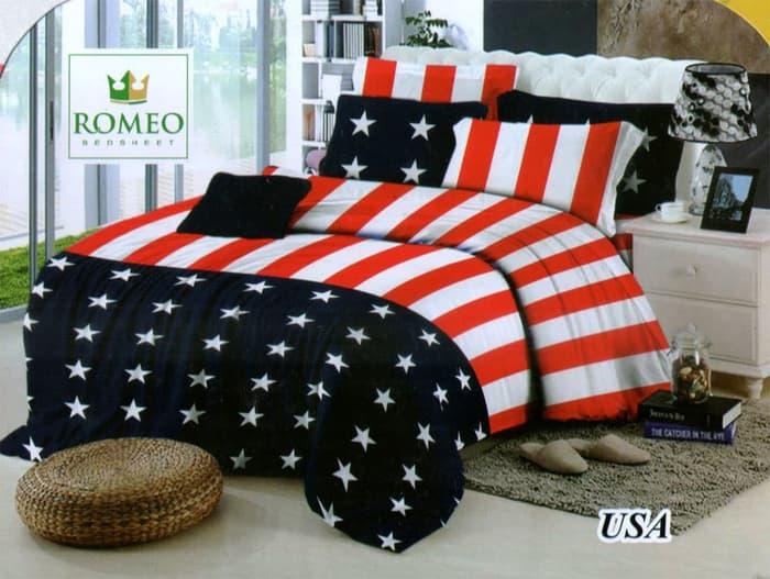 PROMO PALING MURAH Sprei Romeo ukuran 120 x 200 / No.3 - USA TERLARIS