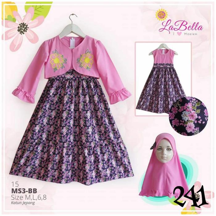 Gamis Bolero Anak Usia 89 Tahun