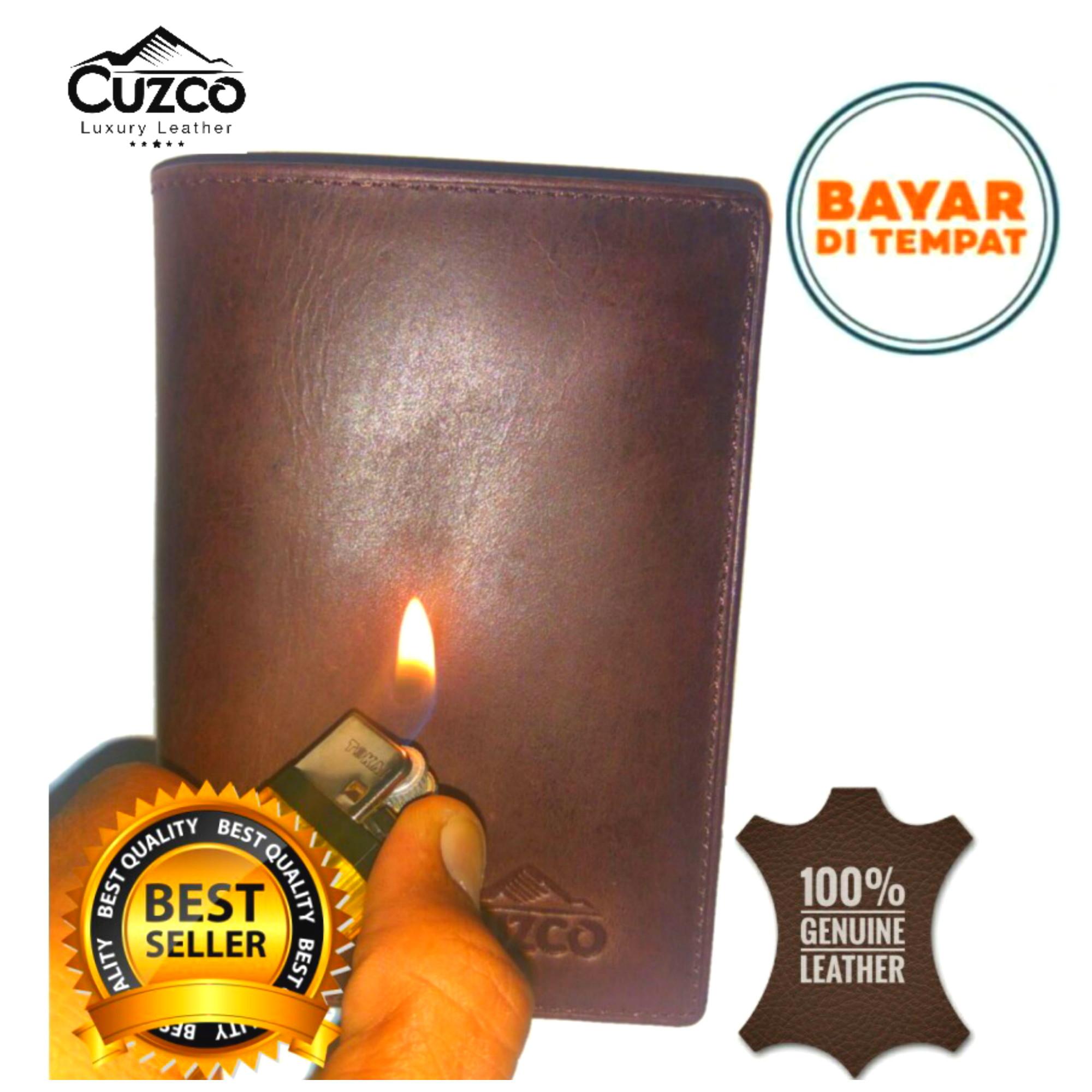 CUZCO - Dompet 3/4 Kulit Pria - Coklat- Kulit Asli - Pull up Dompet Kulit Original CUZCO dompet kulit pria dompet kulit sapi asli dompet kulit pria lazada dompet kulit pria terbaik dompet kulit pria termahal dompet kulit pria panjang dompet kulit pria as