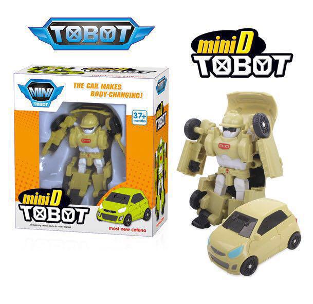The Musketeer Mainan Anak Transform Robocar Tobot Mini D (Mobil Sedan Kuning)